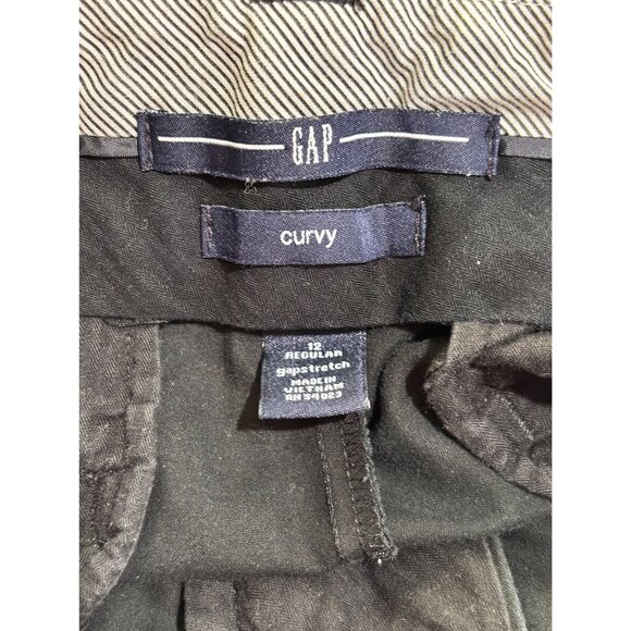 Gap Womens Curvy Black Bootcut Pants US 12 Regular Cotton/Spandex Blend - Picture 3 of 10